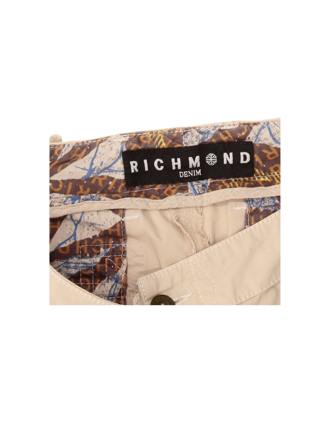 Calça chino reta feminina RICHMOND W33 L31 bege