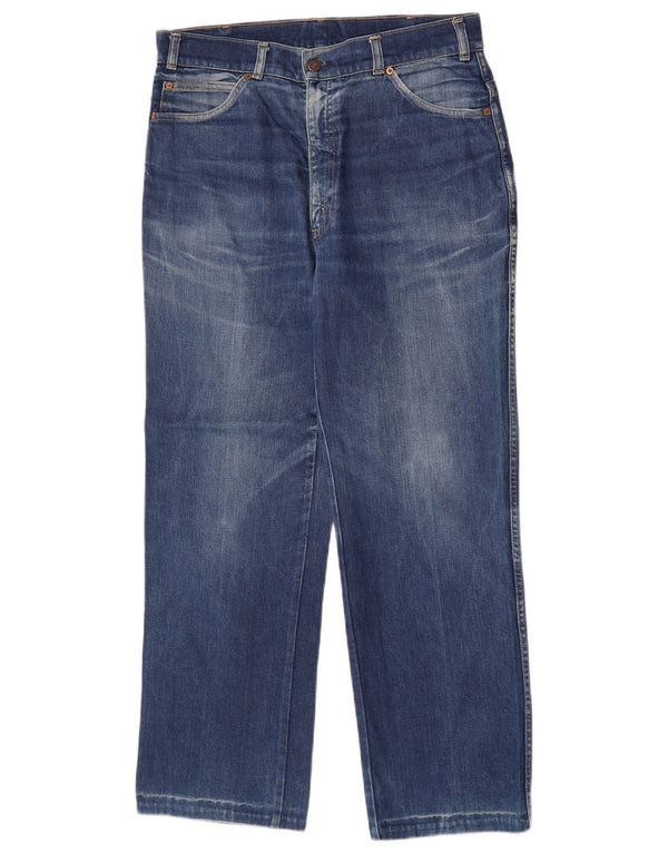 Calça jeans reta masculina Levi's W36 L30 azul algodão