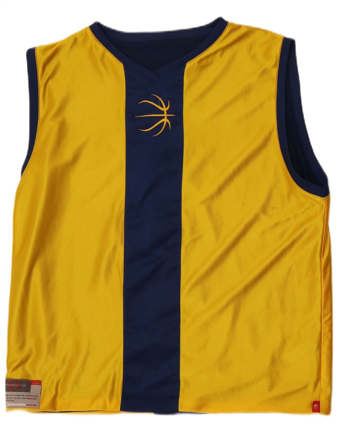 Mazine Colete Masculino Top XL Amarelo Colorblock Poliéster