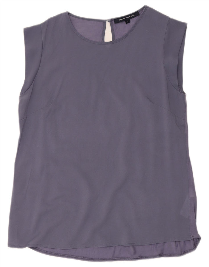 Blusa Feminina French Connection Top UK 14 Grande Poliéster Roxo