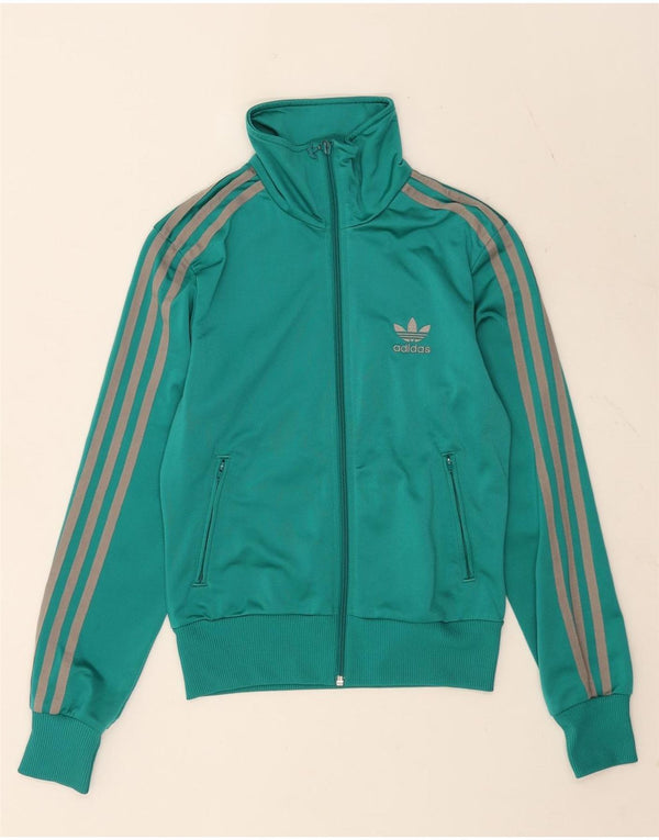 Adidas Mulher 3D Arc Tracksuit Top Jacket EU 34 XS Turquesa Poliéster