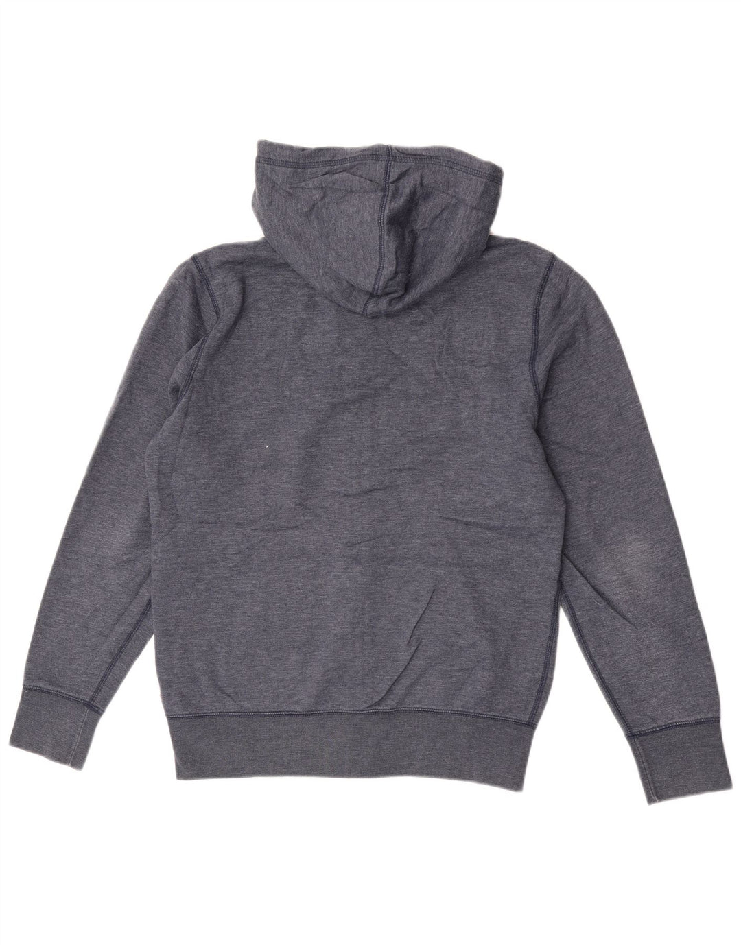 Suéter masculino com capuz e zíper Levi's pequeno algodão manchado azul marinho
