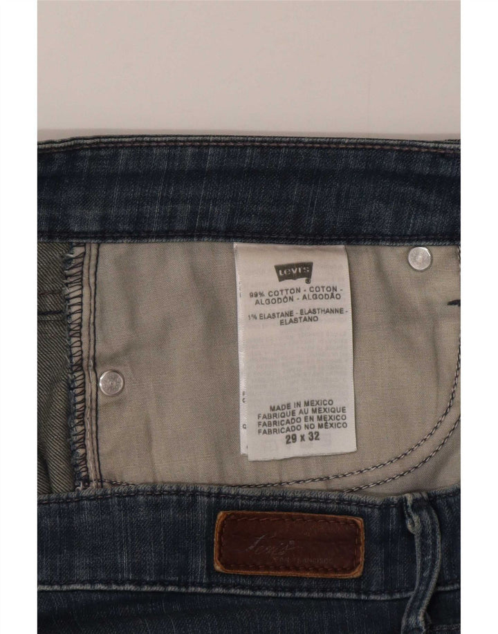Calça Jeans Slim Feminina Levi's W29 L28 Azul Algodão