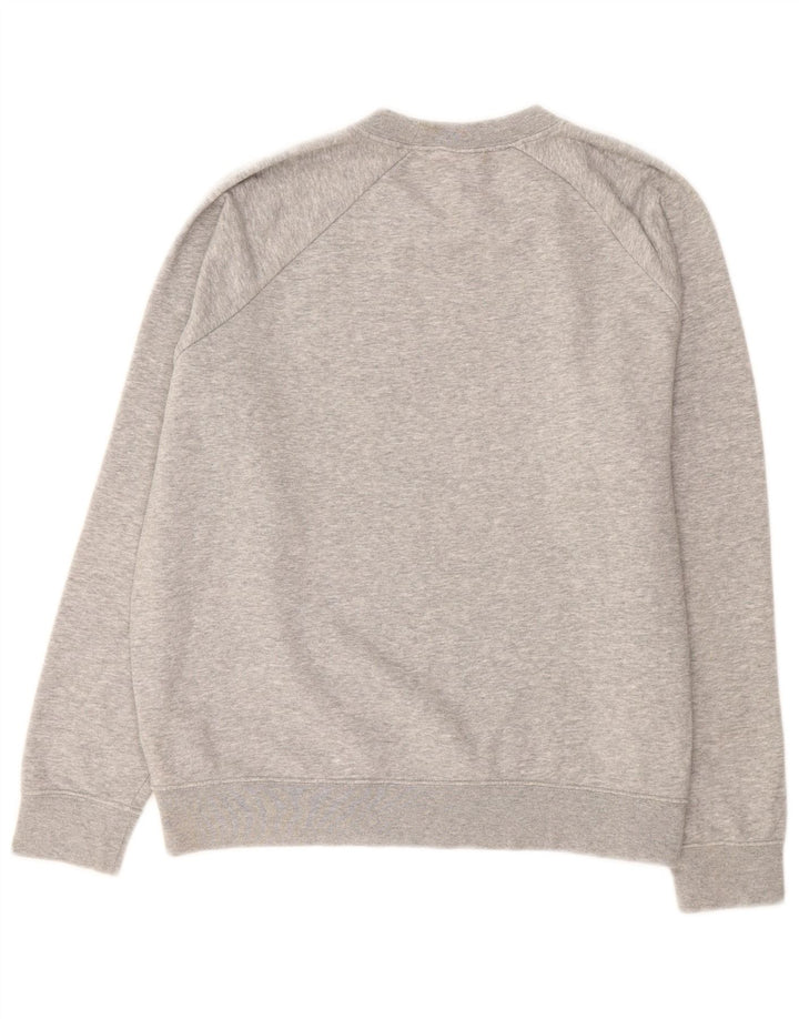 NIKE Mens Graphic Moletom Jumper Grande Algodão Cinza