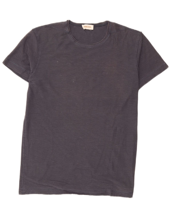 Camiseta masculina Diesel Top médio azul marinho manchado