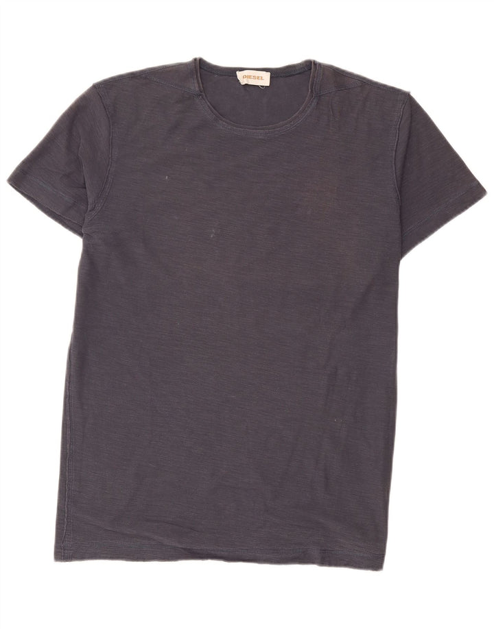 Camiseta masculina Diesel Top médio azul marinho manchado