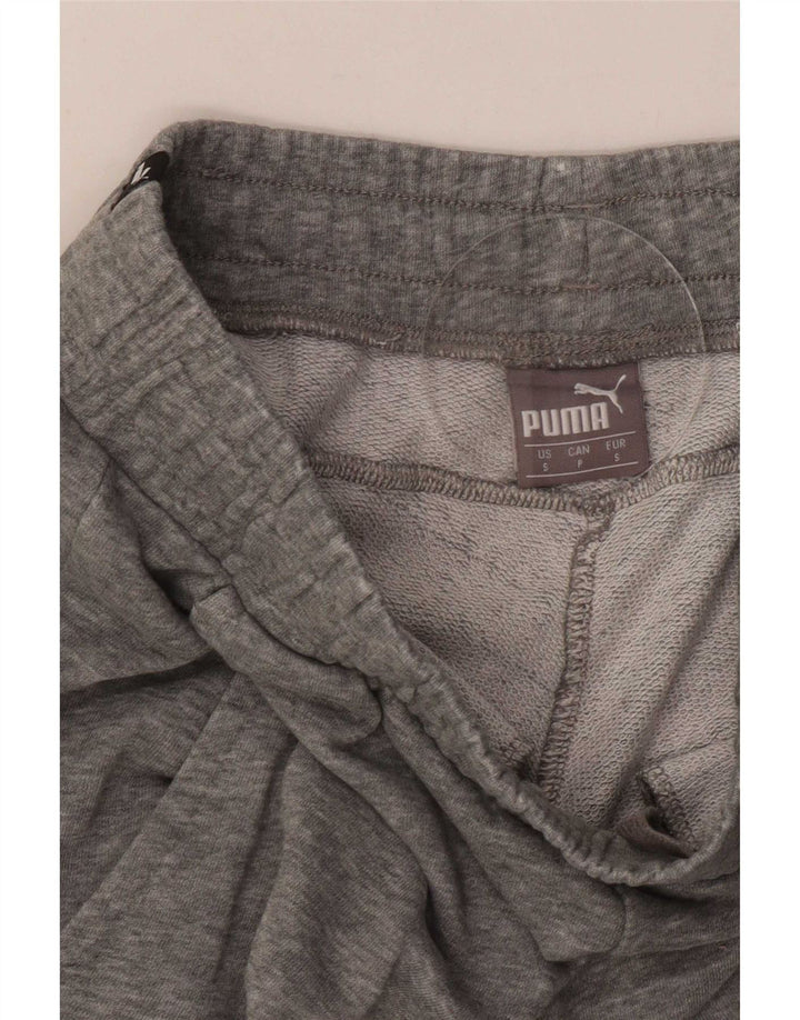 Calça esportiva masculina Puma Joggers pequena cinza manchada