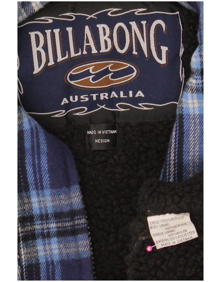 Camisa masculina de flanela Billabong Sherpa Lumberjack média xadrez azul marinho