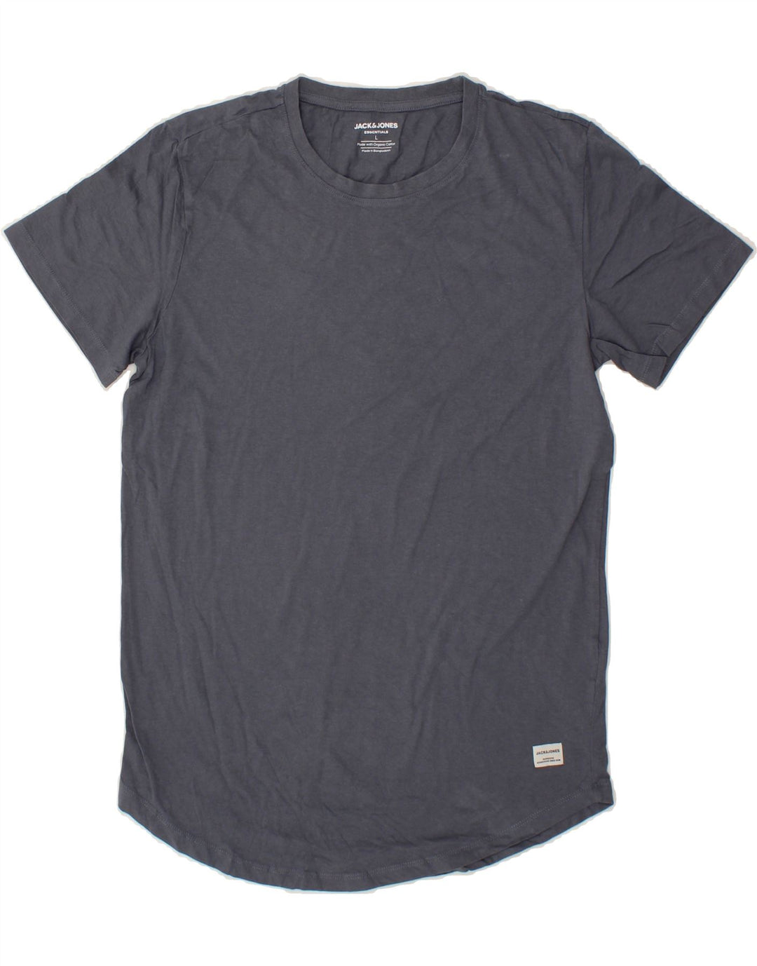 JACK & JONES Mens T-Shirt Top Large Navy Blue Cotton Vintage Jack & Jones and Second-Hand Jack & Jones from Messina Hembry 