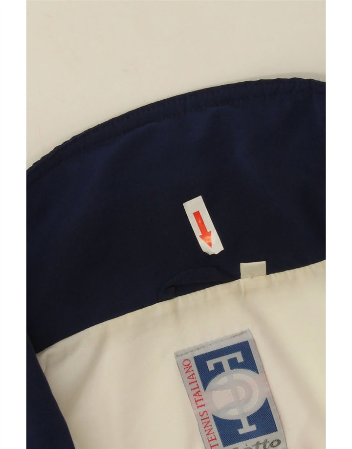 Lotto masculino gráfico agasalho jaqueta grande bloco colorido azul marinho