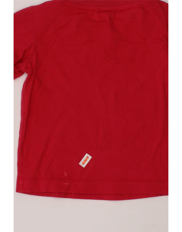 ADIDAS Baby Girls T-Shirt Top 3-6 Months Red Cotton Vintage Adidas and Second-Hand Adidas from Messina Hembry 