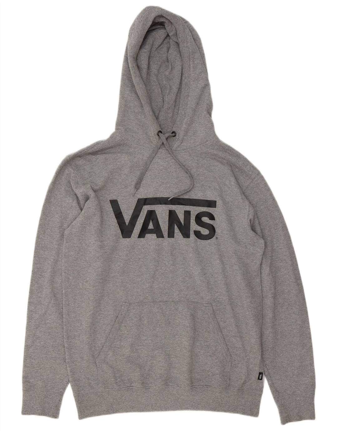 Vans Mens Graphic Hoodie Jumper Médio Cinza Algodão