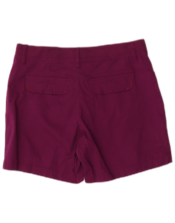 Shorts casuais femininos Lee US 12 grandes W34 algodão roxo