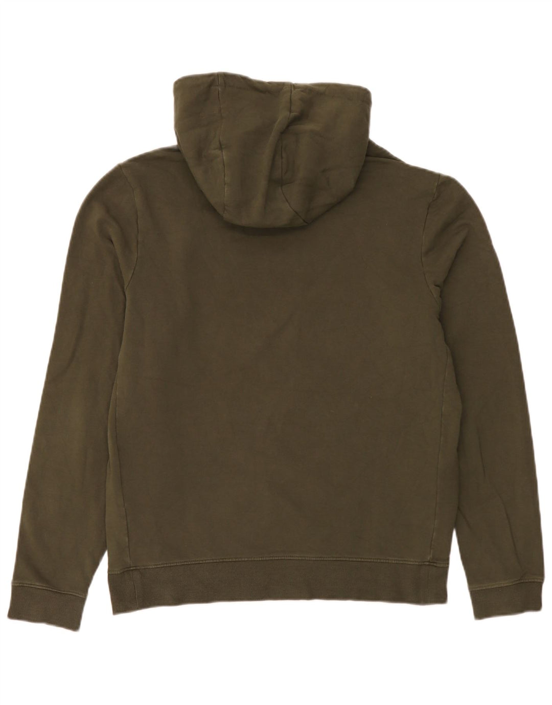 Suéter com capuz gráfico masculino Guess, algodão cáqui médio