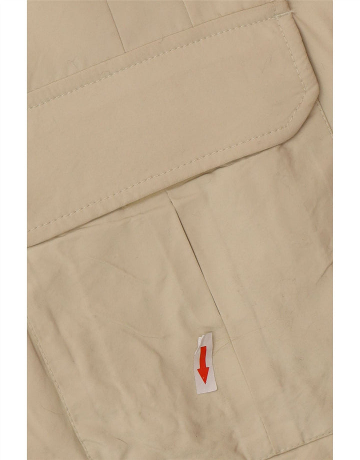 Jaqueta acolchoada militar feminina Blauer UK 18 XL bege nylon