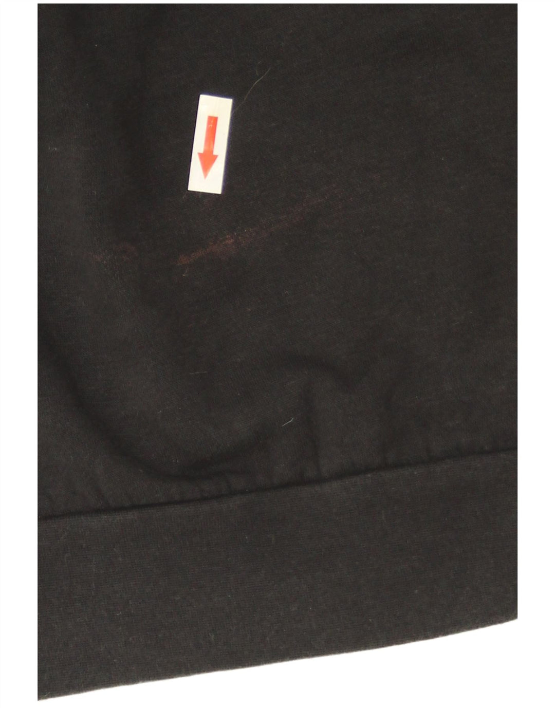 Adidas Womens Sweatshirt Jumper UK 12/14 Médio Algodão Preto