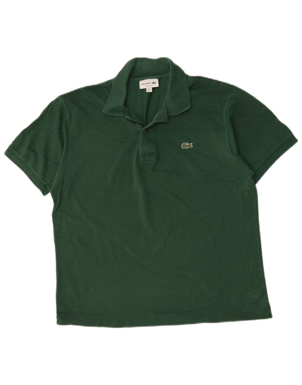 Camisa polo masculina Lacoste Classic Fit tamanho 5 grande algodão verde