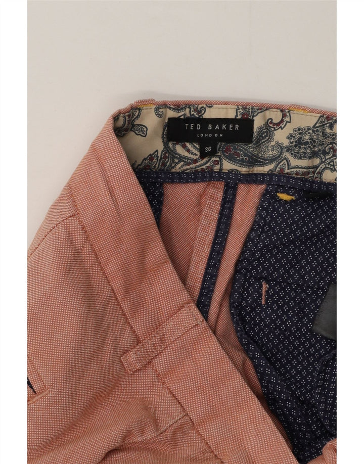 Shorts Chino Masculino Ted Baker W36 Grande Rosa