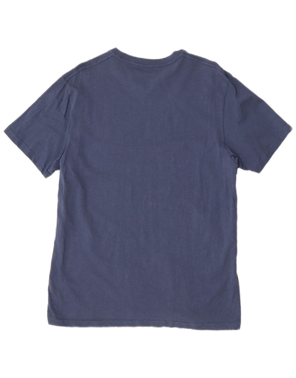 Camiseta masculina Rip Curl com ajuste padrão gráfico grande algodão floral azul