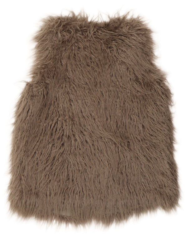 Rich & Royal Womens Faux Fur Gilet EU 36 Pequeno Poliacrílico Cinza