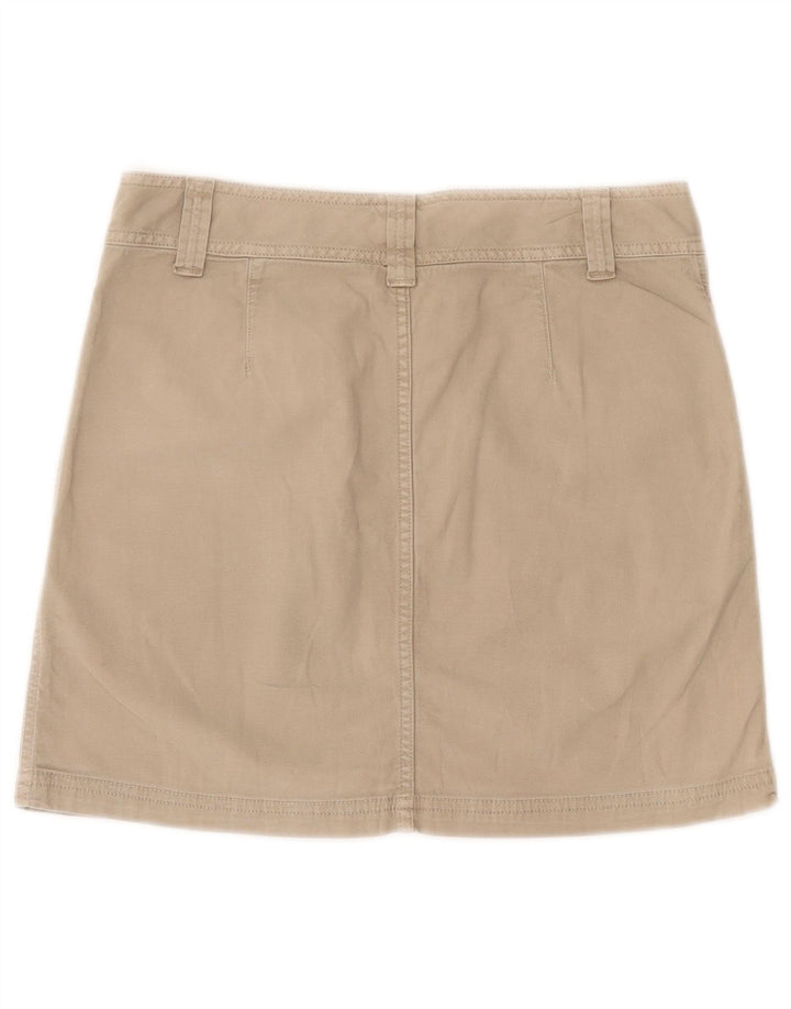 Saia Cargo Feminina Benetton IT 42 Médio W30 Algodão Bege