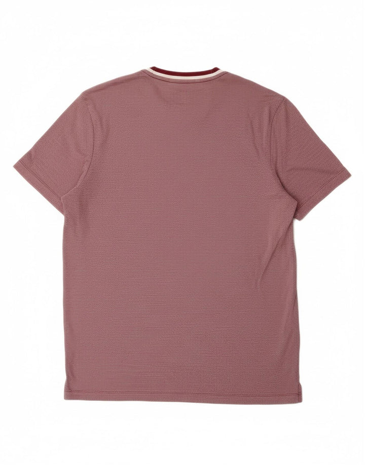 Camiseta masculina MICHAEL KORS xadrez médio marrom