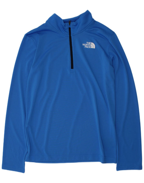 Pulôver The North Face Boys com zíper e gola alta 13-14 anos grande azul