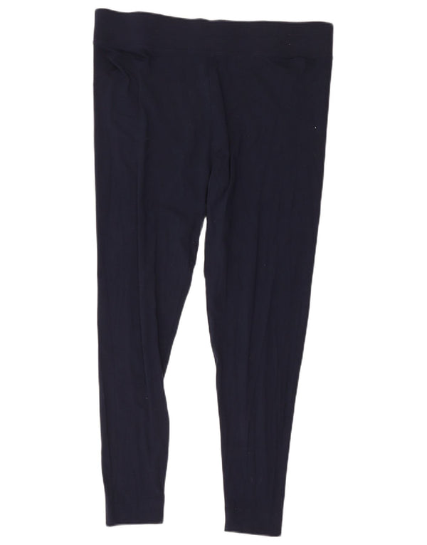 Leggings femininas Marks & Spencer Reino Unido 18 XL azul marinho viscose
