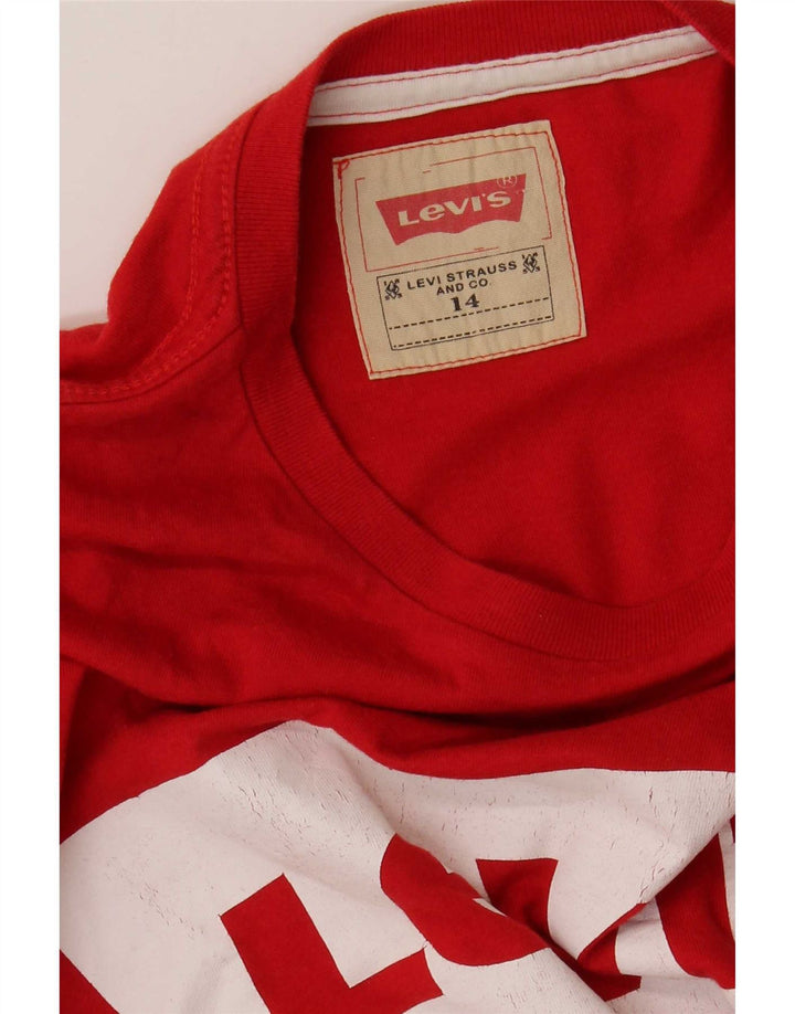 Top Levi's Boys Graphic T-Shirt 13-14 Anos Vermelho