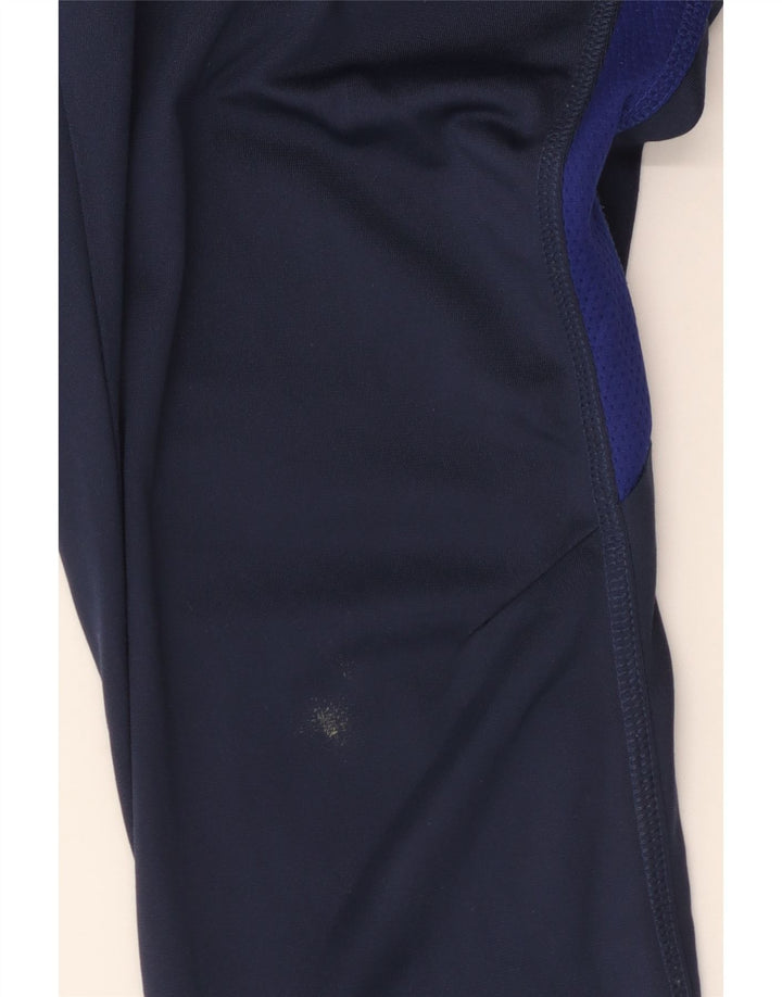 Calça de treino masculina Nike Inglaterra pequena azul marinho colorblock poliéster