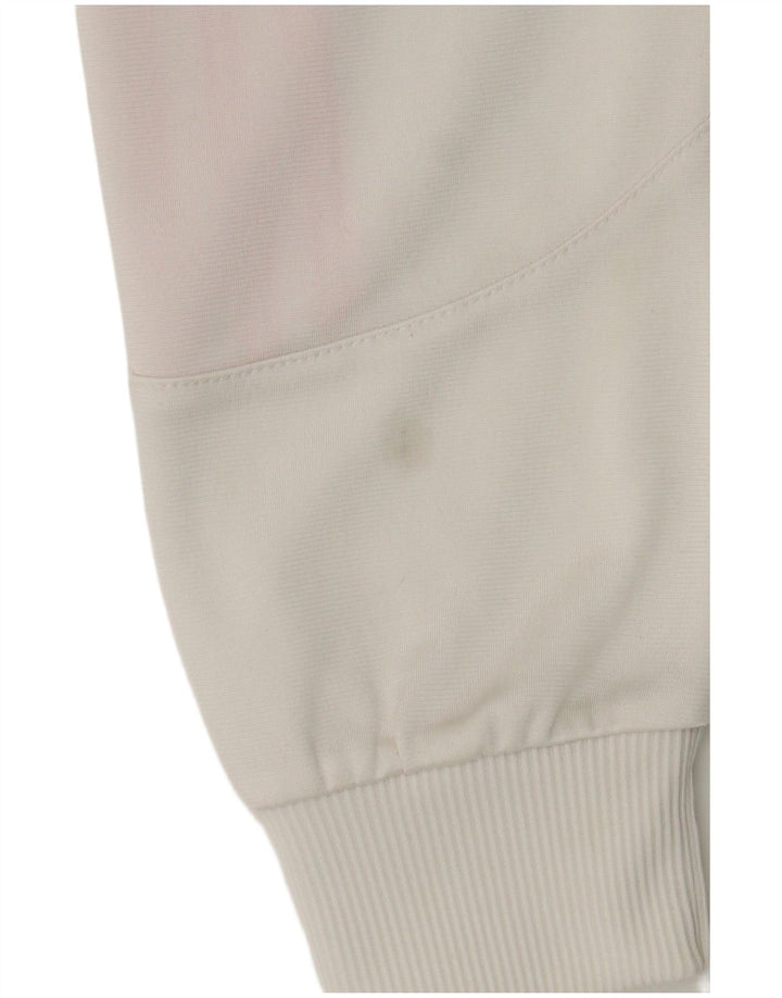 Casaco de treino Adidas para meninas 13-14 anos branco poliéster