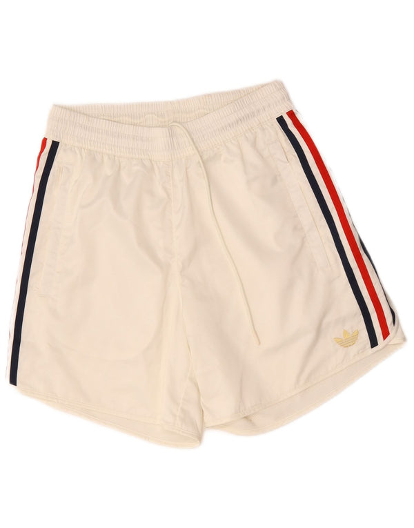 Adidas Mens Sport Shorts Pequeno Poliéster Branco