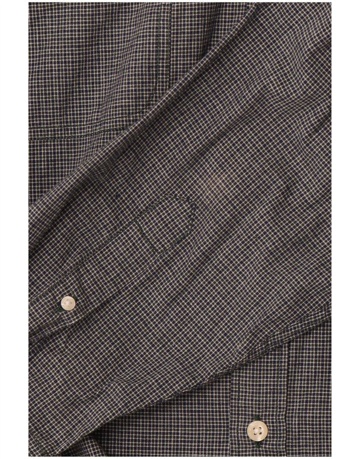 Camisa masculina slim fit LEVI'S grande algodão xadrez azul marinho