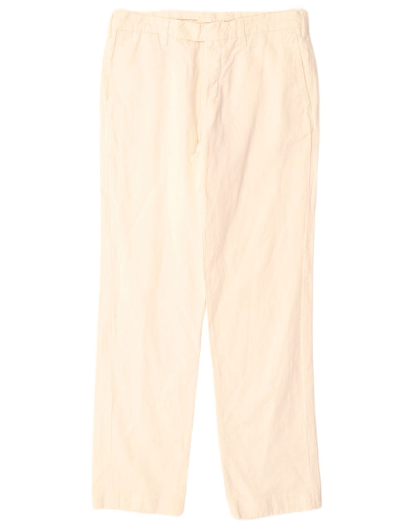 Calça masculina reta MASSIMO DUTTI UE 42 grande W32 L32 branco