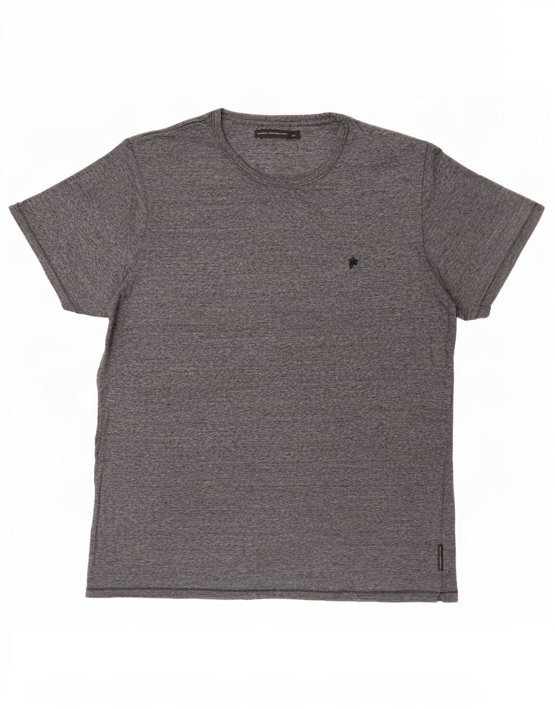 Camiseta masculina French Connection Top 2XL algodão listrado cinza