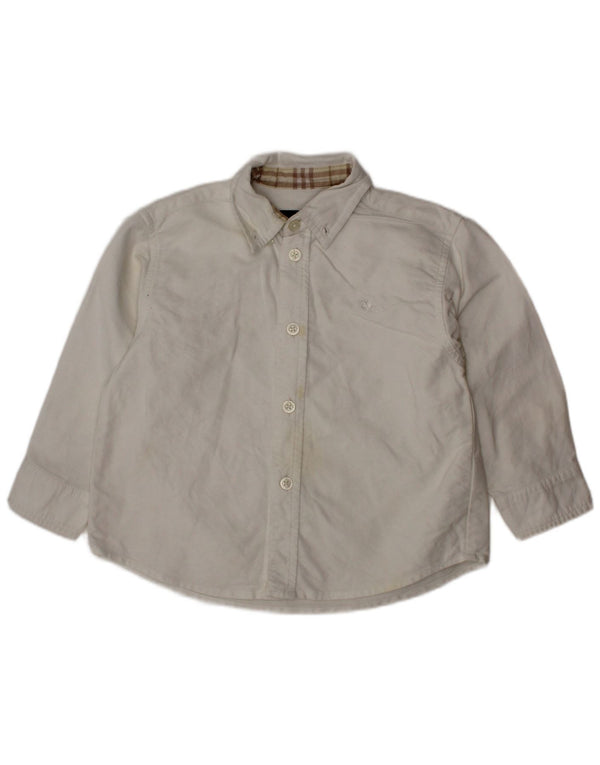 Camisa BURBERRY para meninos de 18 a 24 meses de algodão branco