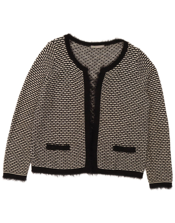 Suéter cardigã feminino grande Marks & Spencer Reino Unido 16 grande preto