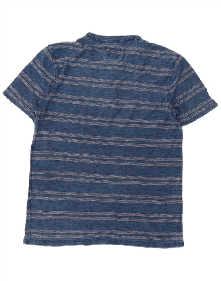 Camiseta masculina Fat Face Top médio listrado azul marinho