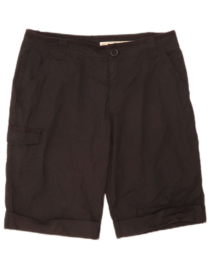 Shorts cargo feminino Dkny US 8 médio W33 algodão preto