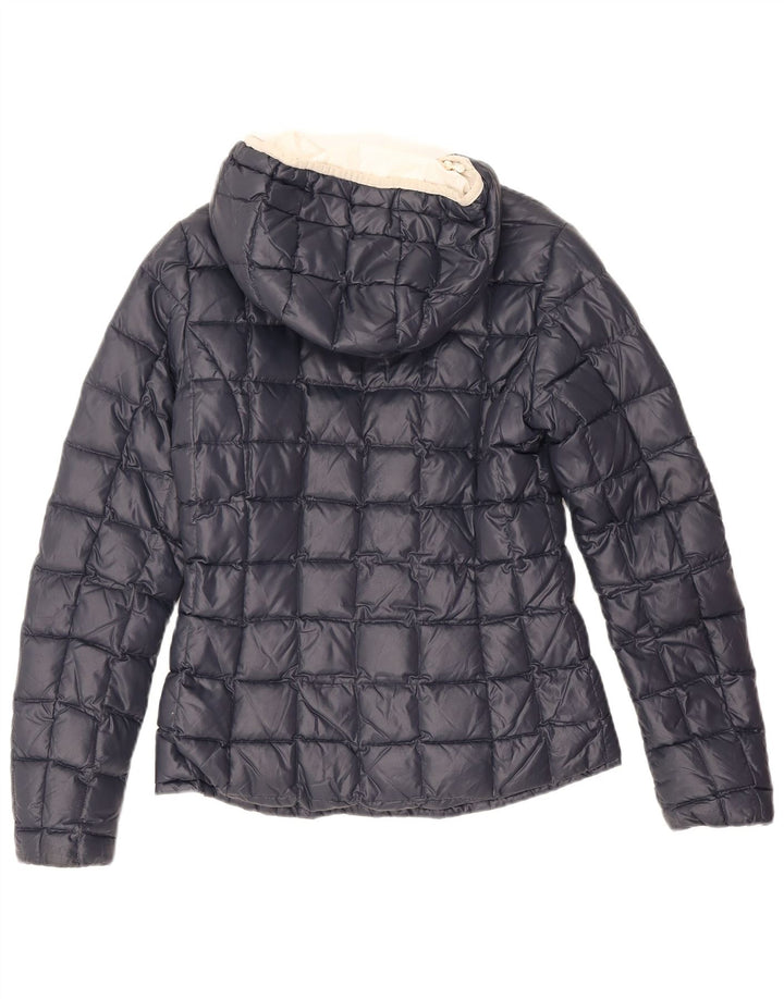 Jaqueta acolchoada com capuz para meninas K-Way 7-8 anos azul marinho