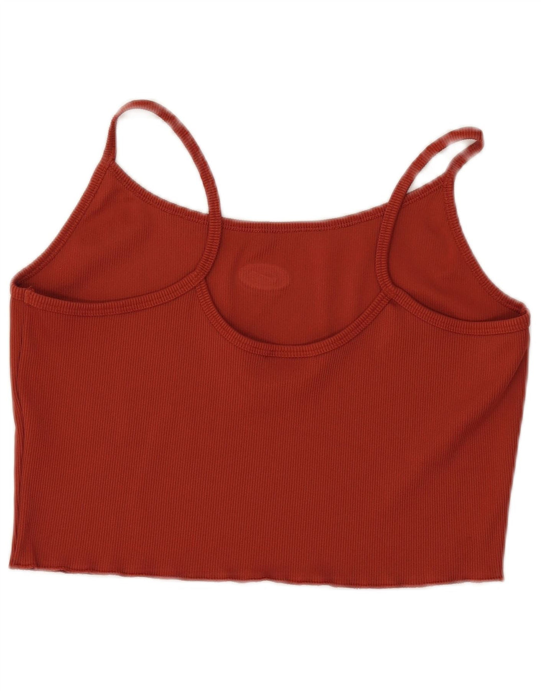 Top Nike Feminino Crop Cami UK 14 Grande Marrom Poliéster