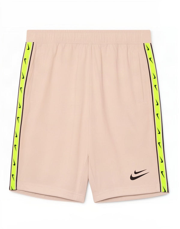 Shorts esportivos gráficos masculinos Nike pequeno bege colorblock algodão