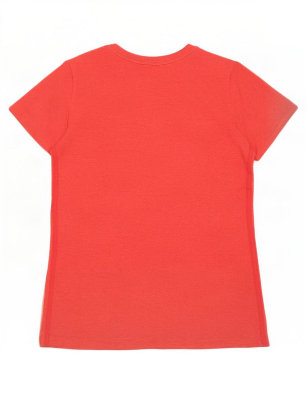 Camiseta Adidas Climalite Feminina Top UK 20/22 XL Algodão Vermelho