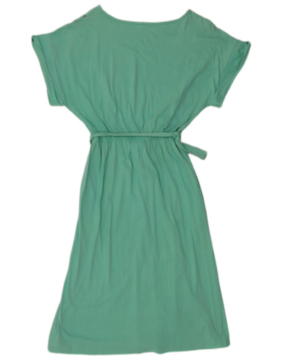 Vestido básico feminino VINTAGE EU 40 algodão verde médio