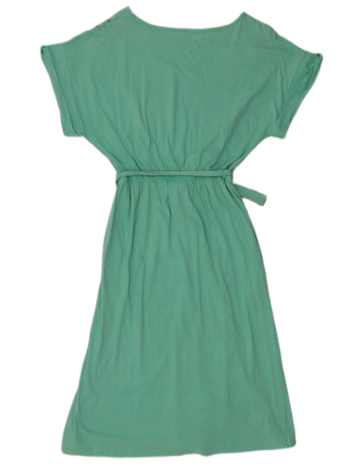 Vestido básico feminino VINTAGE EU 40 algodão verde médio