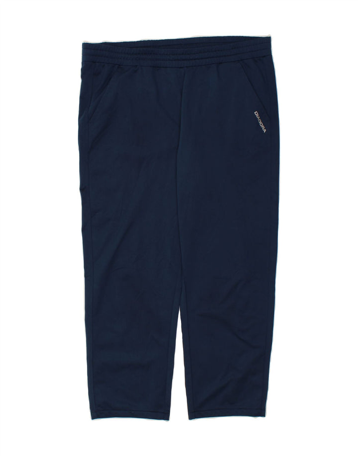 DIADORA Mens Tracksuit Trousers 2XL Navy Blue Vintage Diadora and Second-Hand Diadora from Messina Hembry 