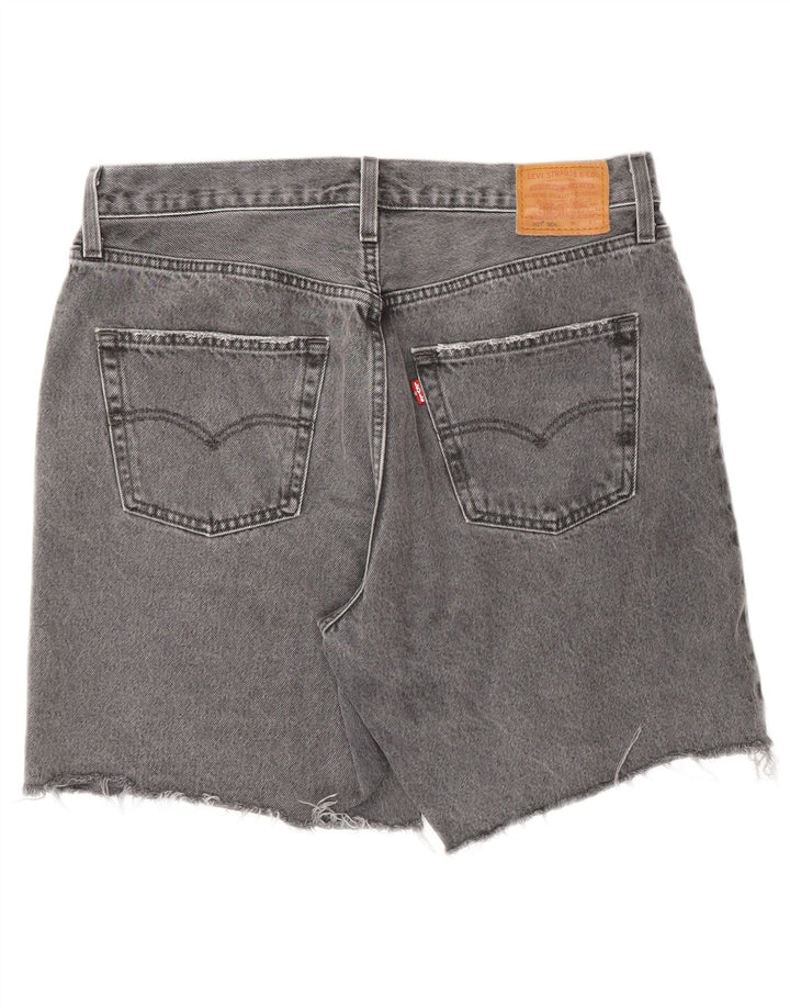 LEVI'S Masculino 501 Shorts Jeans W31 Algodão Cinza Médio