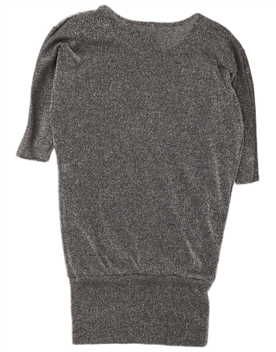 Vestido feminino vintage Batwing Jumper UK 16 grande cinza