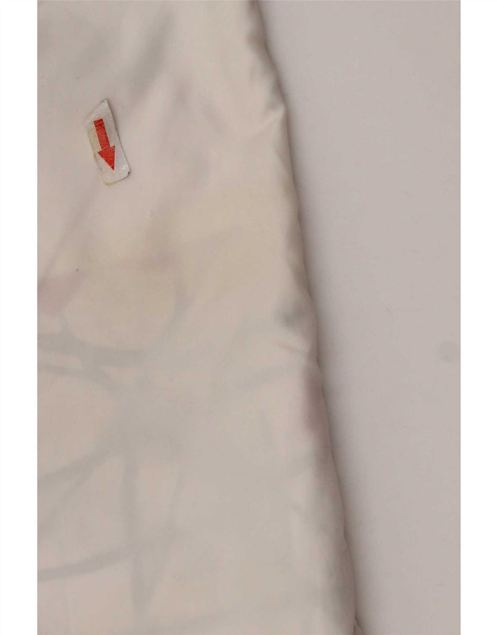 Shorts de natação reversíveis masculinos Bear poliéster branco médio