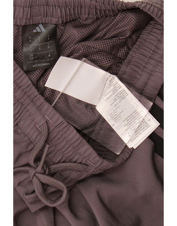 Shorts esportivos masculinos ADIDAS pequeno poliéster cinza